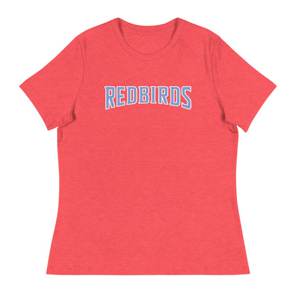 Performance | Women's Relaxed T Shirt | Redbirds | Script Logo