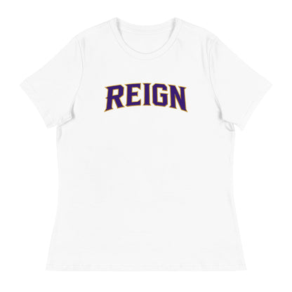 Performance | Women's Relaxed T Shirt | REIGN 10U Softball | Modern Script Logo