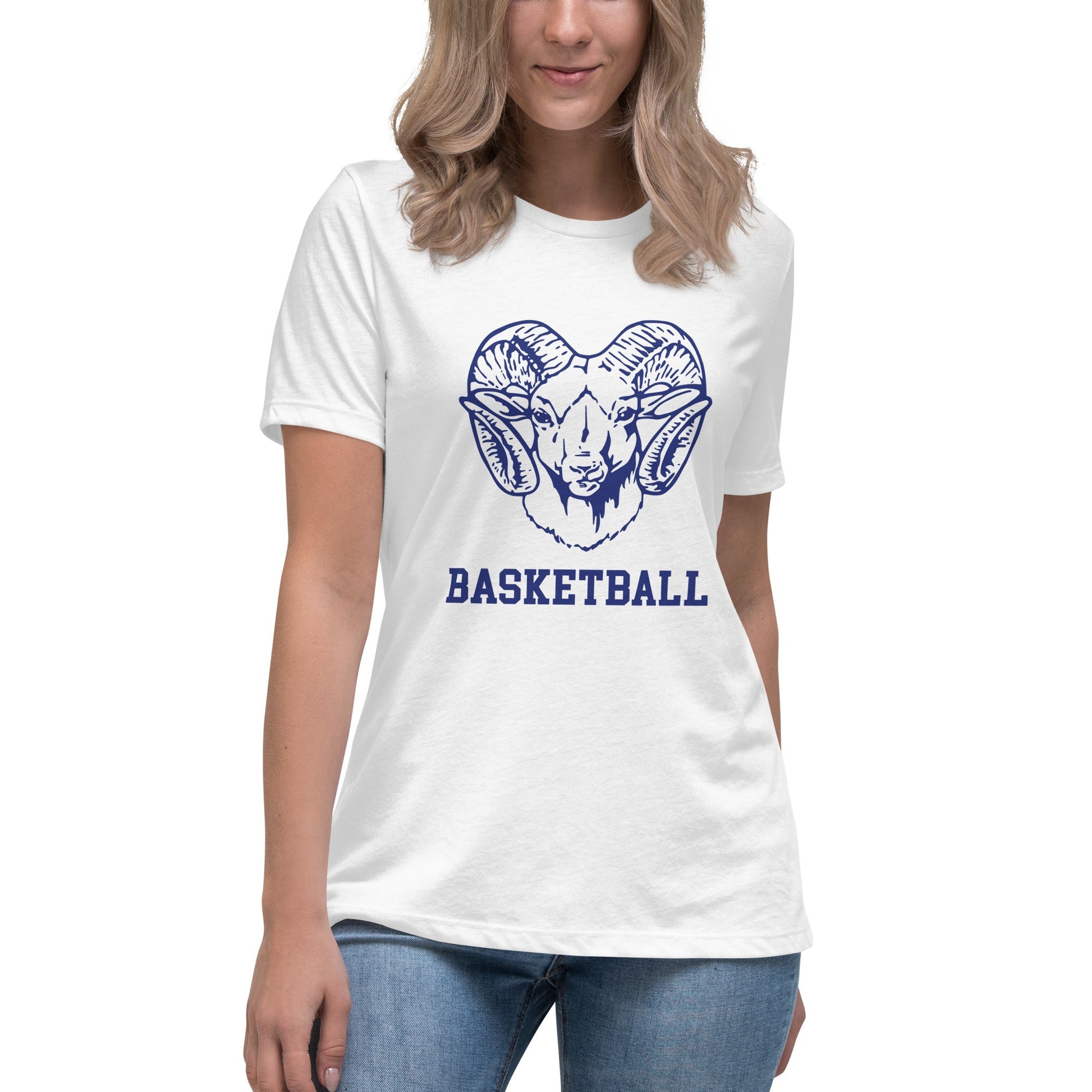 Performance | Women's Relaxed T Shirt | Rensselaer Rams | Basketball Logo
