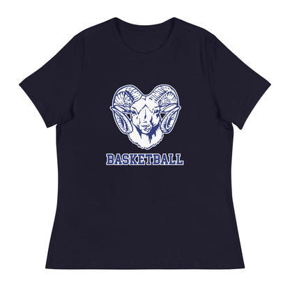 Performance | Women's Relaxed T Shirt | Rensselaer Rams | Basketball Logo