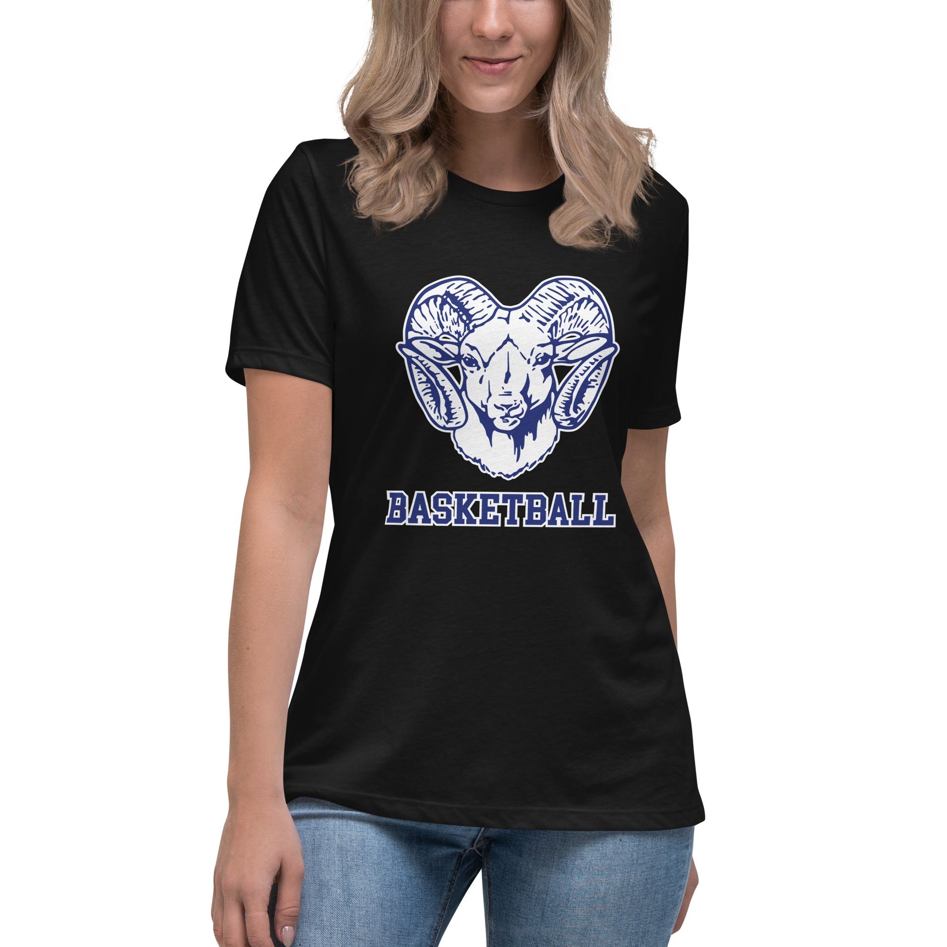 Performance | Women's Relaxed T Shirt | Rensselaer Rams | Basketball Logo