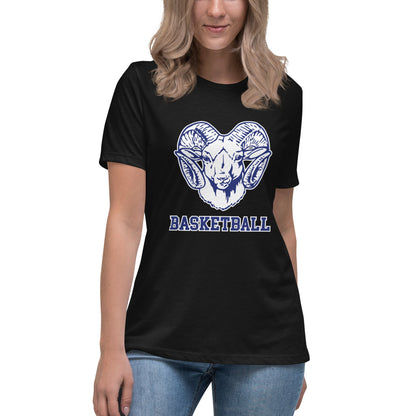 Performance | Women's Relaxed T Shirt | Rensselaer Rams | Basketball Logo
