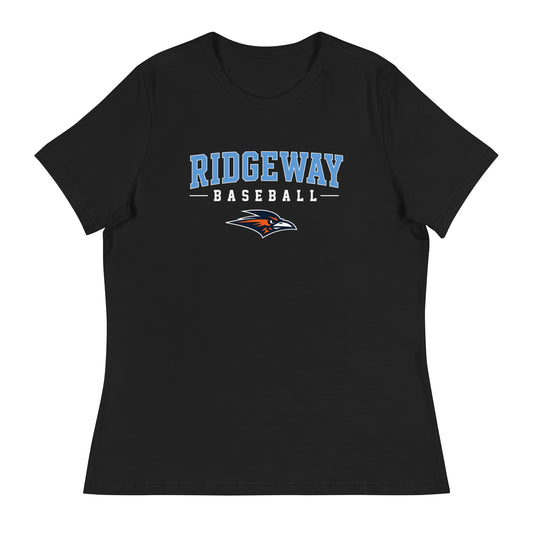 Performance | Women's Relaxed T Shirt | Ridgeway High School Baseball | Athletics Logo