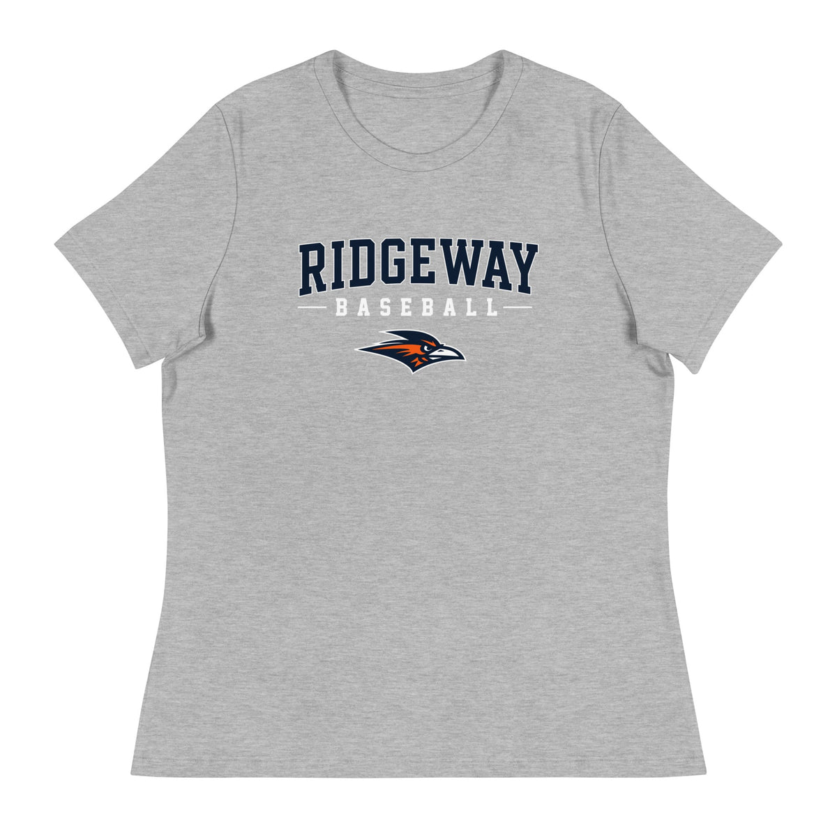 Performance | Women's Relaxed T Shirt | Ridgeway High School Baseball | Modern Script Logo