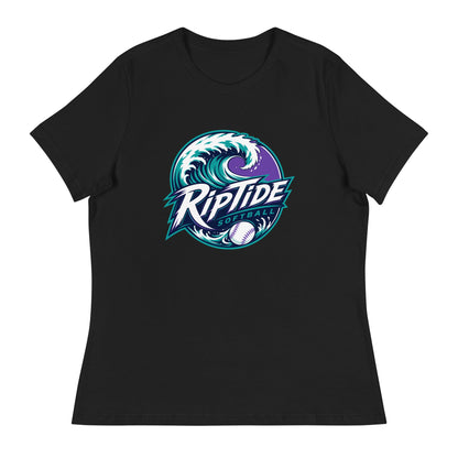 Performance | Women's Relaxed T Shirt | RipTide Softball | Emblem Logo