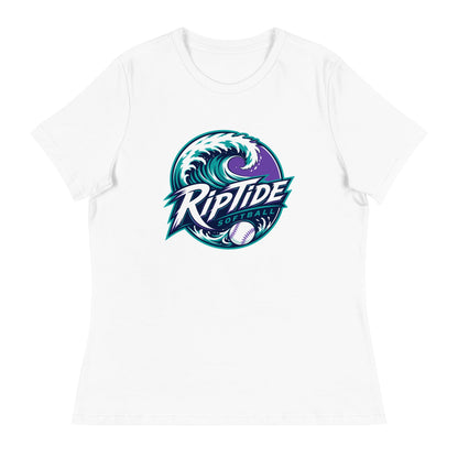 Performance | Women's Relaxed T Shirt | RipTide Softball | Emblem Logo
