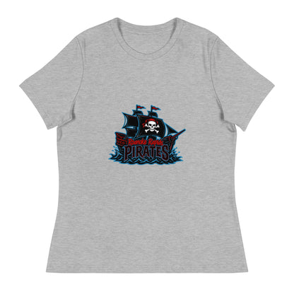 Performance | Women's Relaxed T Shirt | Roanoke Rapids Pirates | Black Sail Battlers Logo