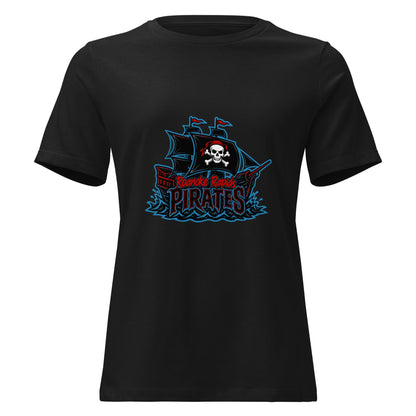 Performance | Women's Relaxed T Shirt | Roanoke Rapids Pirates | Black Sail Battlers Logo