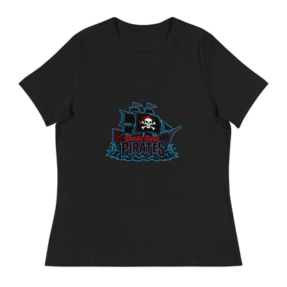 Performance | Women's Relaxed T Shirt | Roanoke Rapids Pirates | Black Sail Battlers Logo