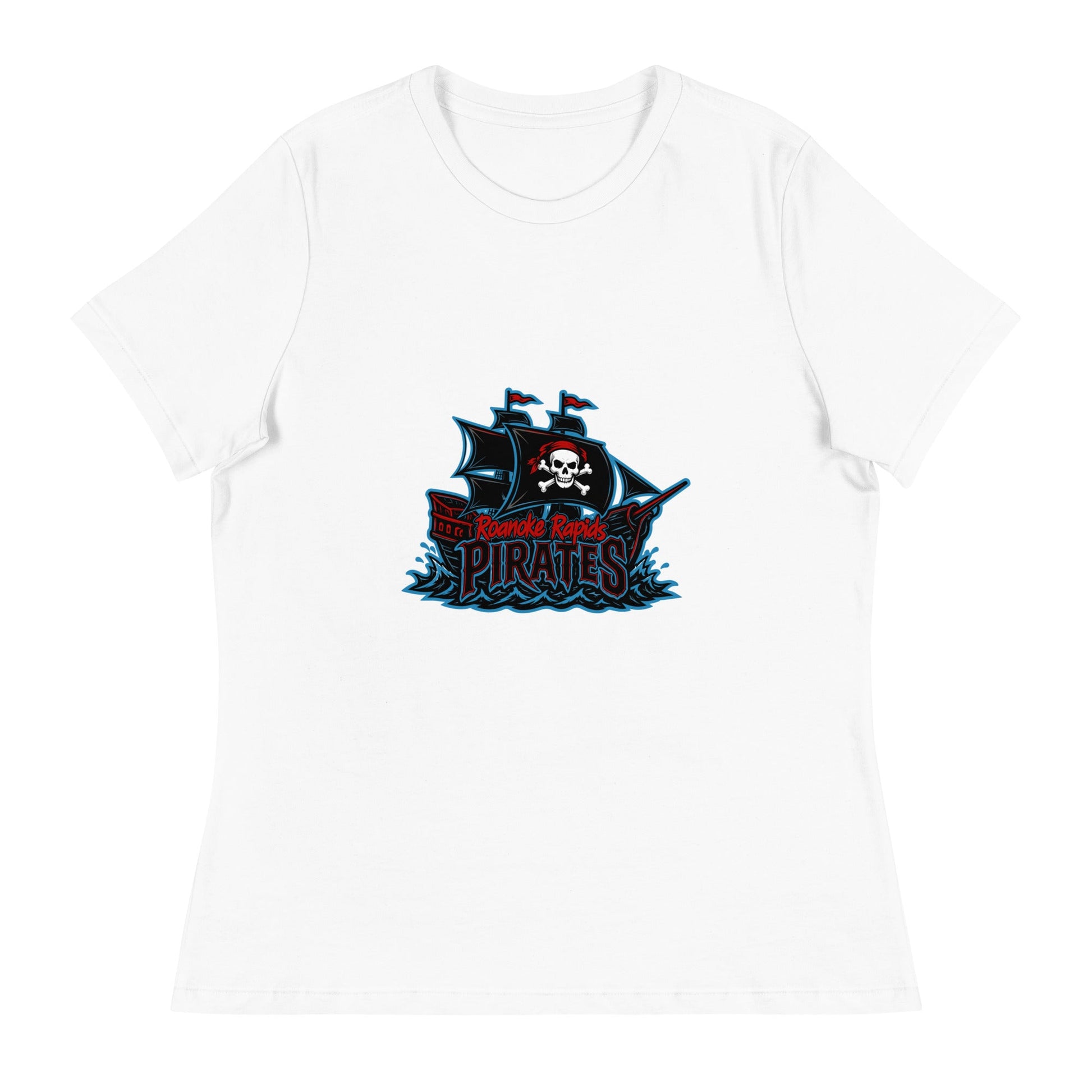 Performance | Women's Relaxed T Shirt | Roanoke Rapids Pirates | Black Sail Battlers Logo