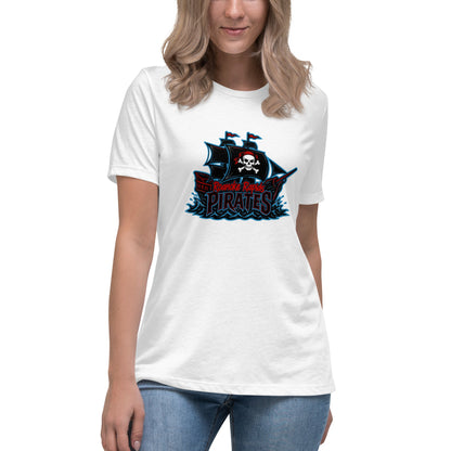Performance | Women's Relaxed T Shirt | Roanoke Rapids Pirates | Black Sail Battlers Logo