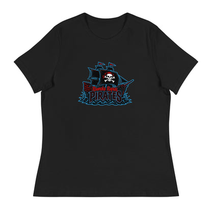 Performance | Women's Relaxed T Shirt | Roanoke Rapids Pirates | Black Sail Battlers Logo