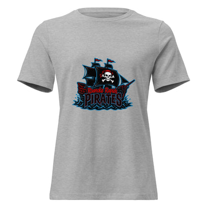 Performance | Women's Relaxed T Shirt | Roanoke Rapids Pirates | Black Sail Battlers Logo
