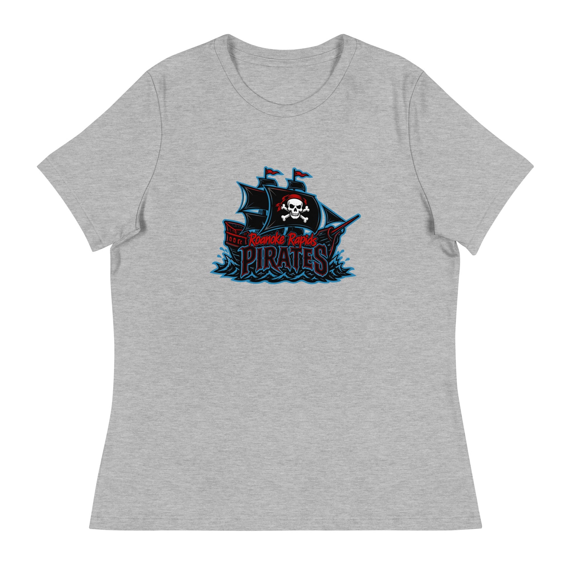Performance | Women's Relaxed T Shirt | Roanoke Rapids Pirates | Black Sail Battlers Logo