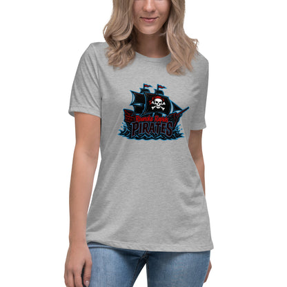 Performance | Women's Relaxed T Shirt | Roanoke Rapids Pirates | Black Sail Battlers Logo