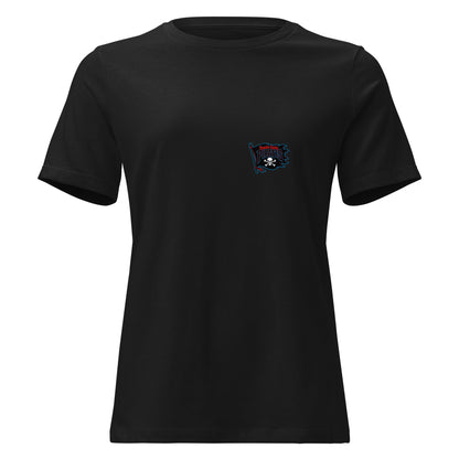 Performance | Women's Relaxed T Shirt | Roanoke Rapids Pirates | Blackwave Flag Logo