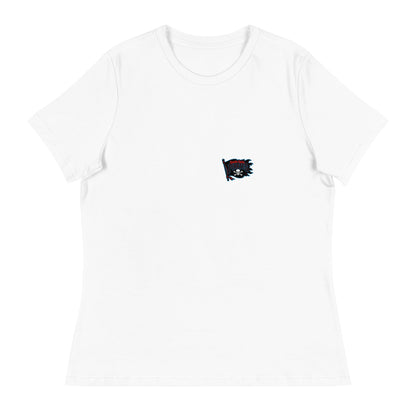 Performance | Women's Relaxed T Shirt | Roanoke Rapids Pirates | Blackwave Flag Logo