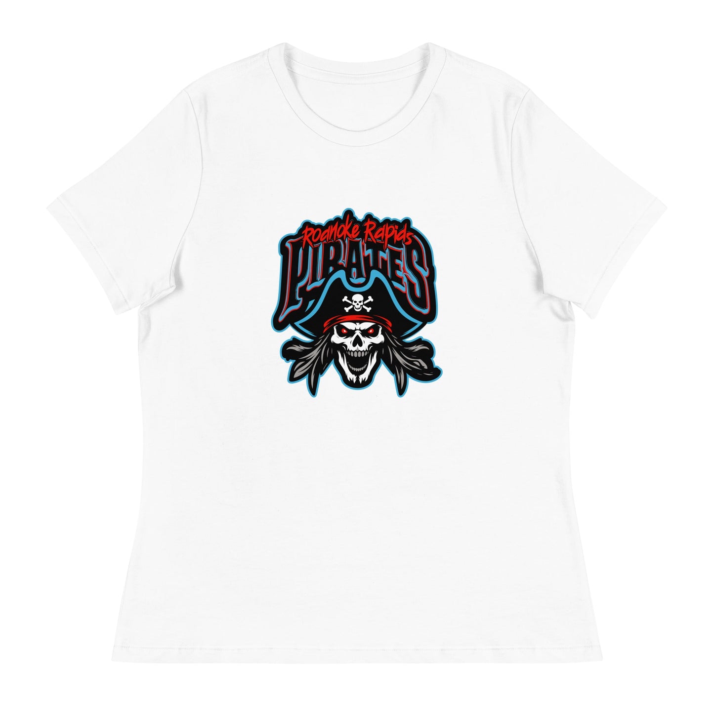 Performance | Women's Relaxed T Shirt | Roanoke Rapids Pirates | Reaver Captain Logo