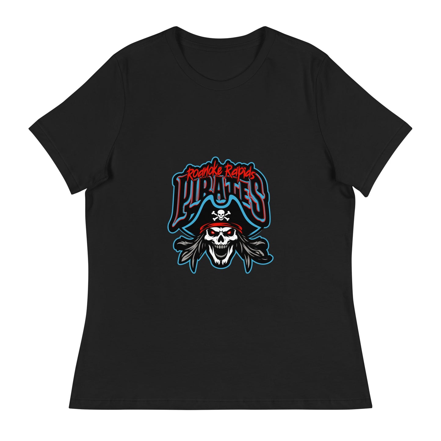 Performance | Women's Relaxed T Shirt | Roanoke Rapids Pirates | Reaver Captain Logo