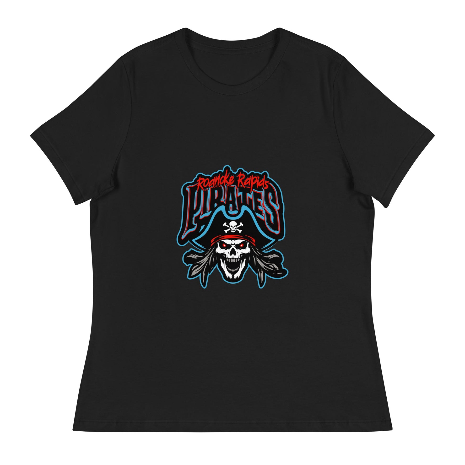 Performance | Women's Relaxed T Shirt | Roanoke Rapids Pirates | Reaver Captain Logo