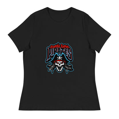 Performance | Women's Relaxed T Shirt | Roanoke Rapids Pirates | Reaver Captain Logo
