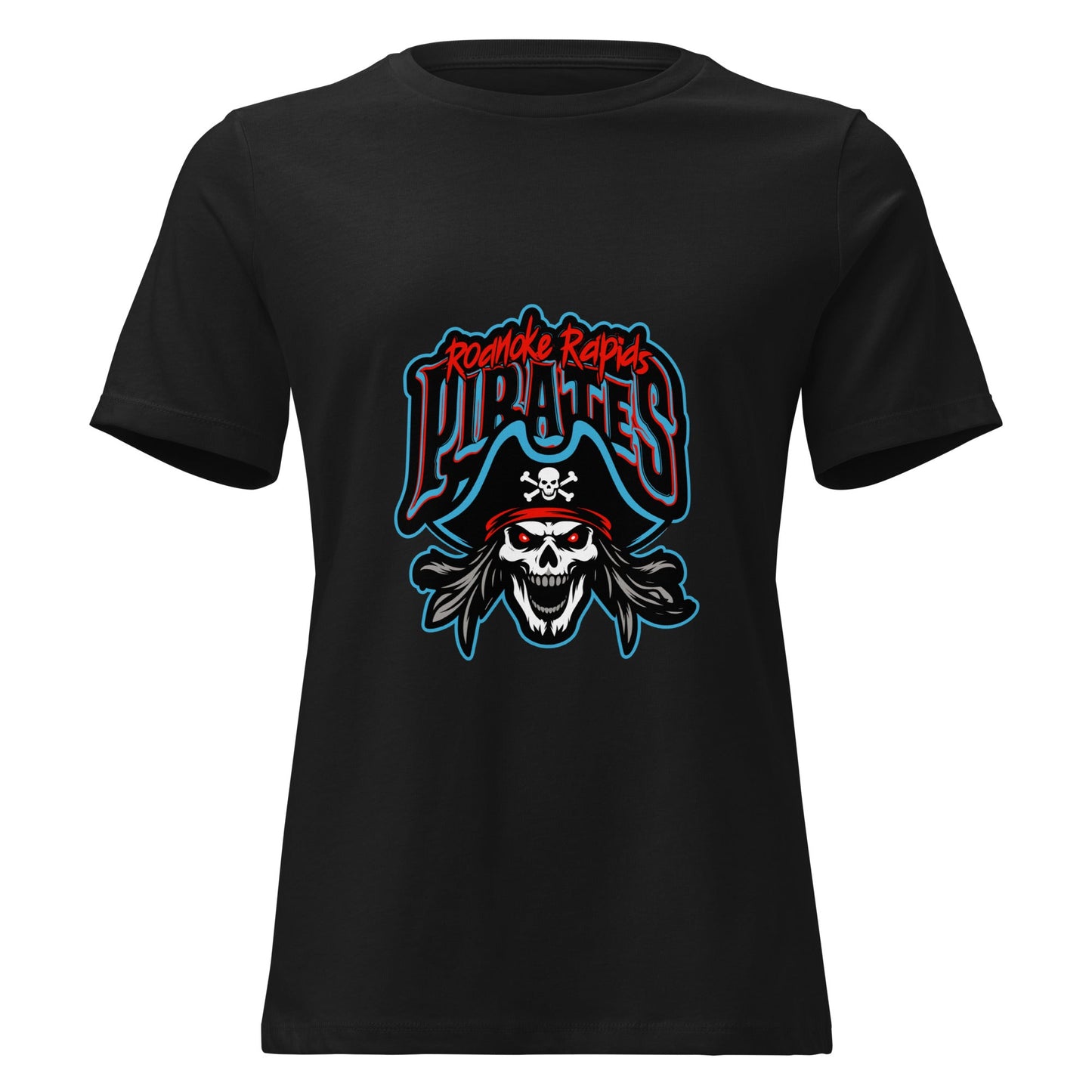 Performance | Women's Relaxed T Shirt | Roanoke Rapids Pirates | Reaver Captain Logo