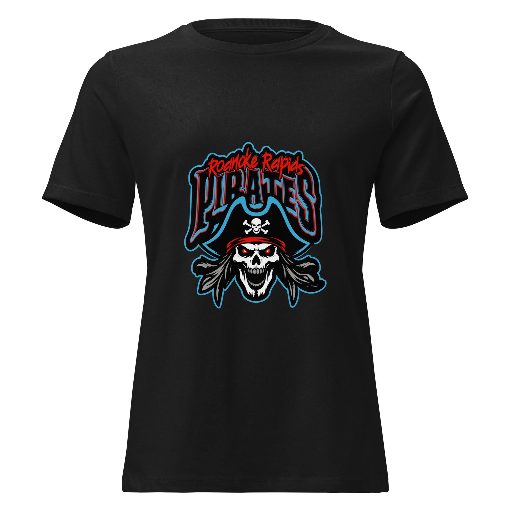 Performance | Women's Relaxed T Shirt | Roanoke Rapids Pirates | Reaver Captain Logo