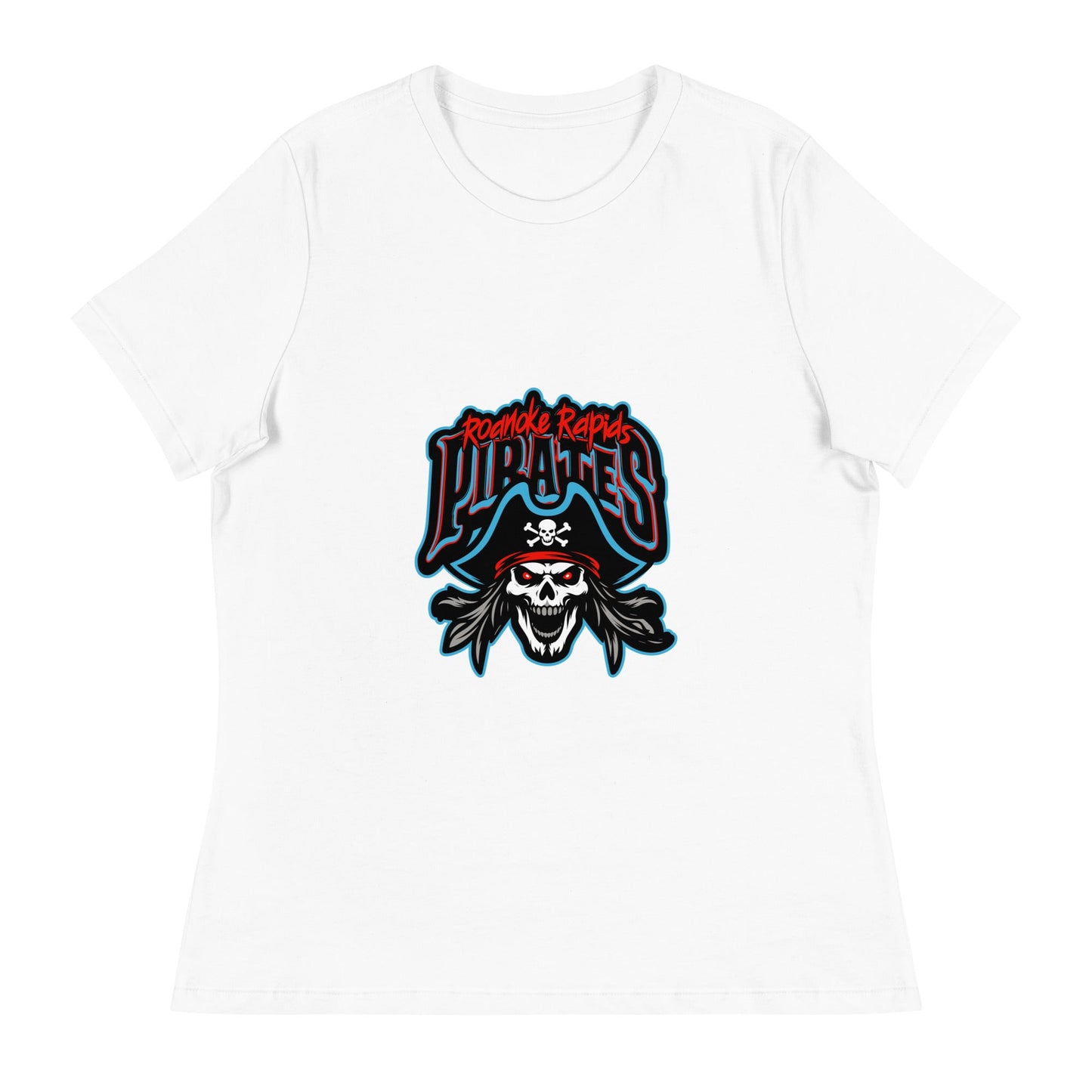 Performance | Women's Relaxed T Shirt | Roanoke Rapids Pirates | Reaver Captain Logo