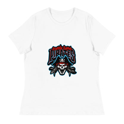 Performance | Women's Relaxed T Shirt | Roanoke Rapids Pirates | Reaver Captain Logo