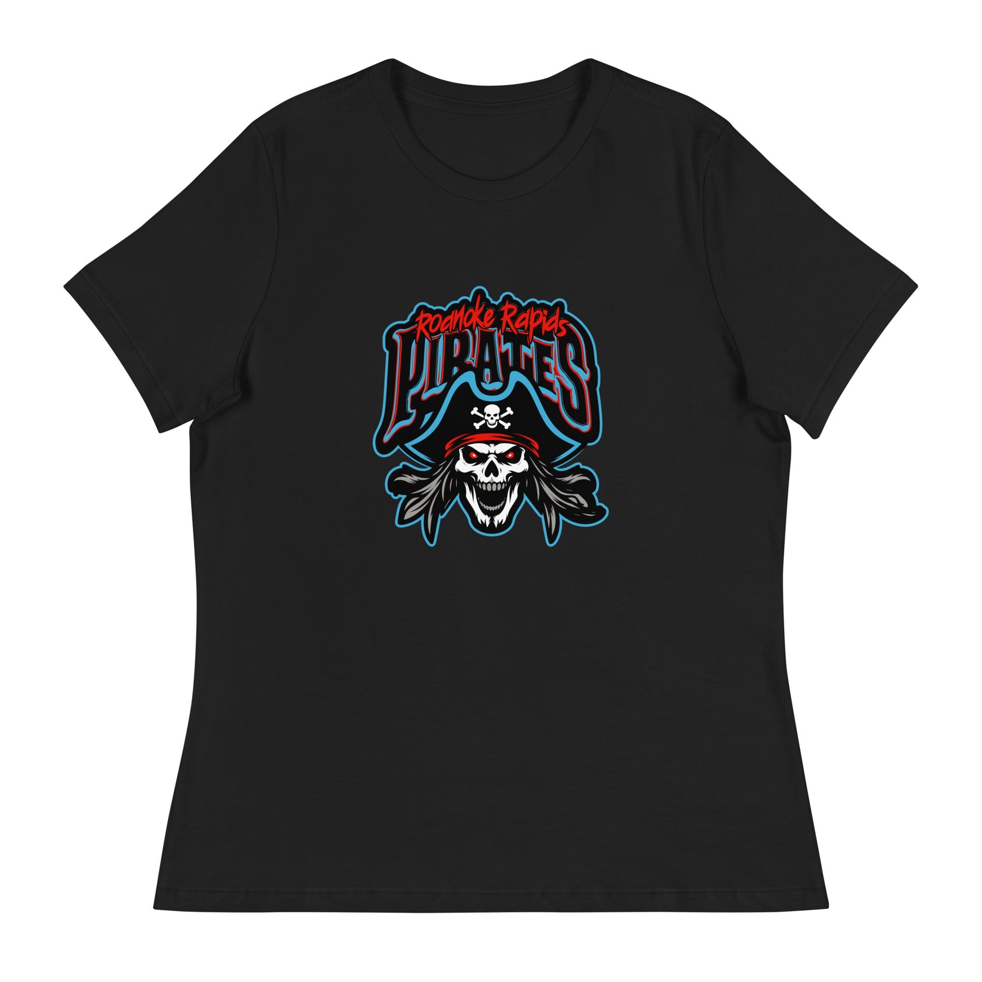 Performance | Women's Relaxed T Shirt | Roanoke Rapids Pirates | Reaver Captain Logo