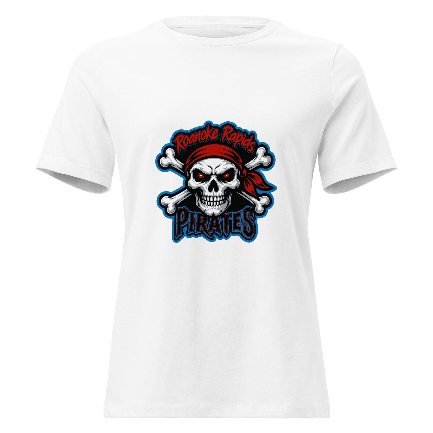 Performance | Women's Relaxed T Shirt | Roanoke Rapids Pirates | River Raiders Logo