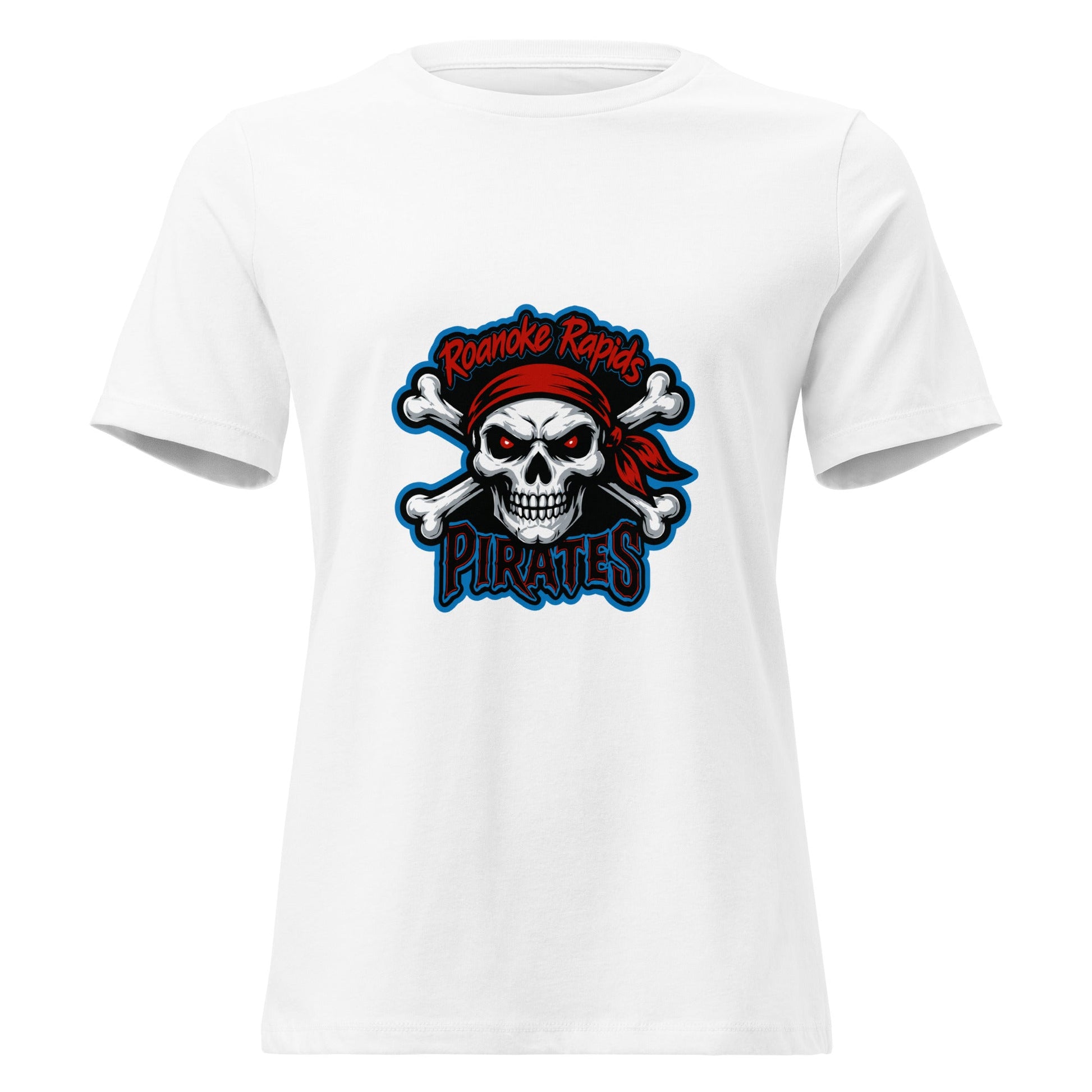 Performance | Women's Relaxed T Shirt | Roanoke Rapids Pirates | River Raiders Logo