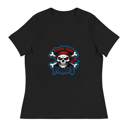 Performance | Women's Relaxed T Shirt | Roanoke Rapids Pirates | River Raiders Logo