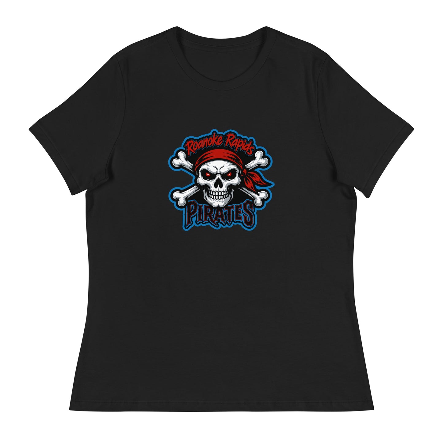 Performance | Women's Relaxed T Shirt | Roanoke Rapids Pirates | River Raiders Logo