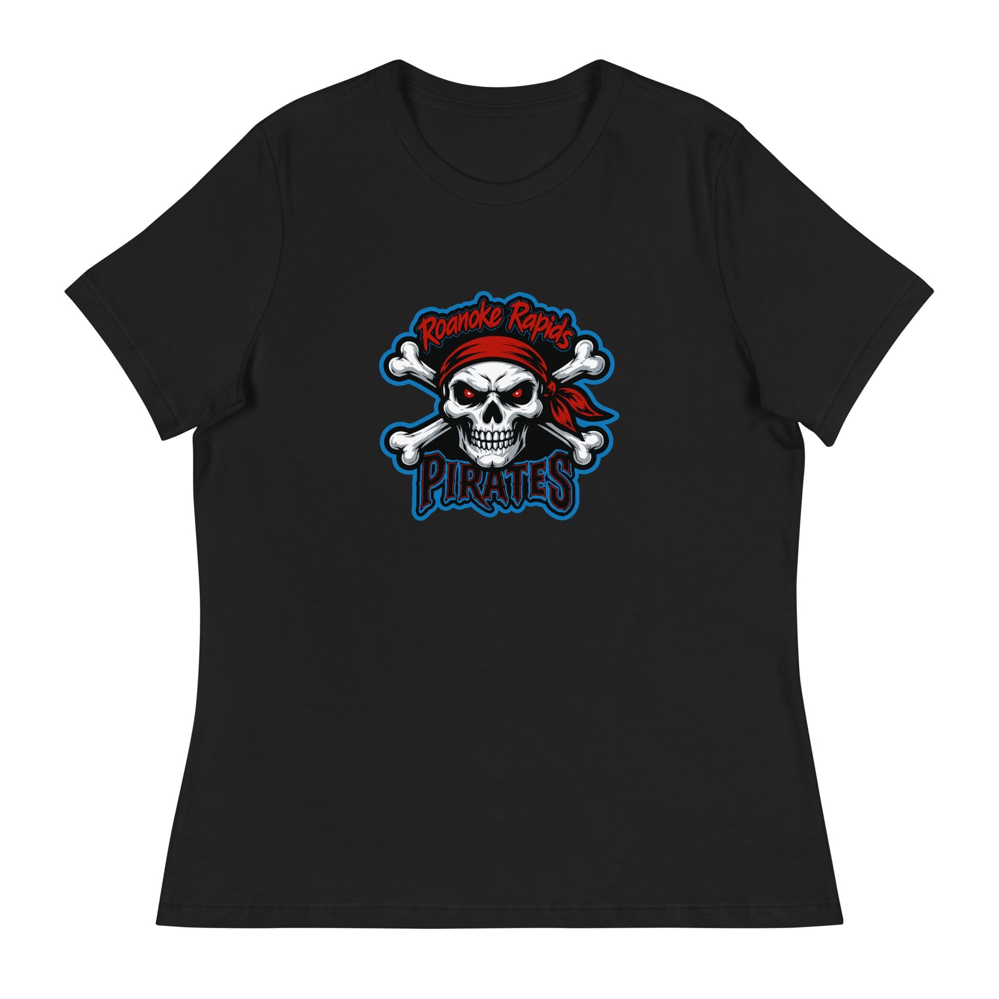Performance | Women's Relaxed T Shirt | Roanoke Rapids Pirates | River Raiders Logo