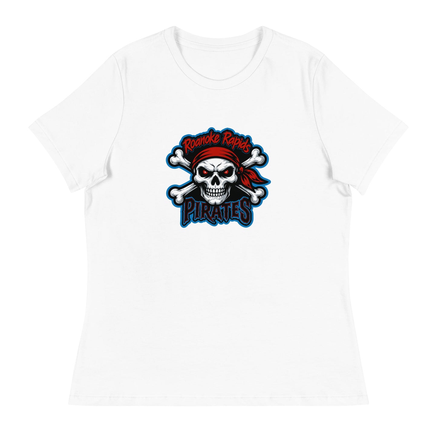 Performance | Women's Relaxed T Shirt | Roanoke Rapids Pirates | River Raiders Logo