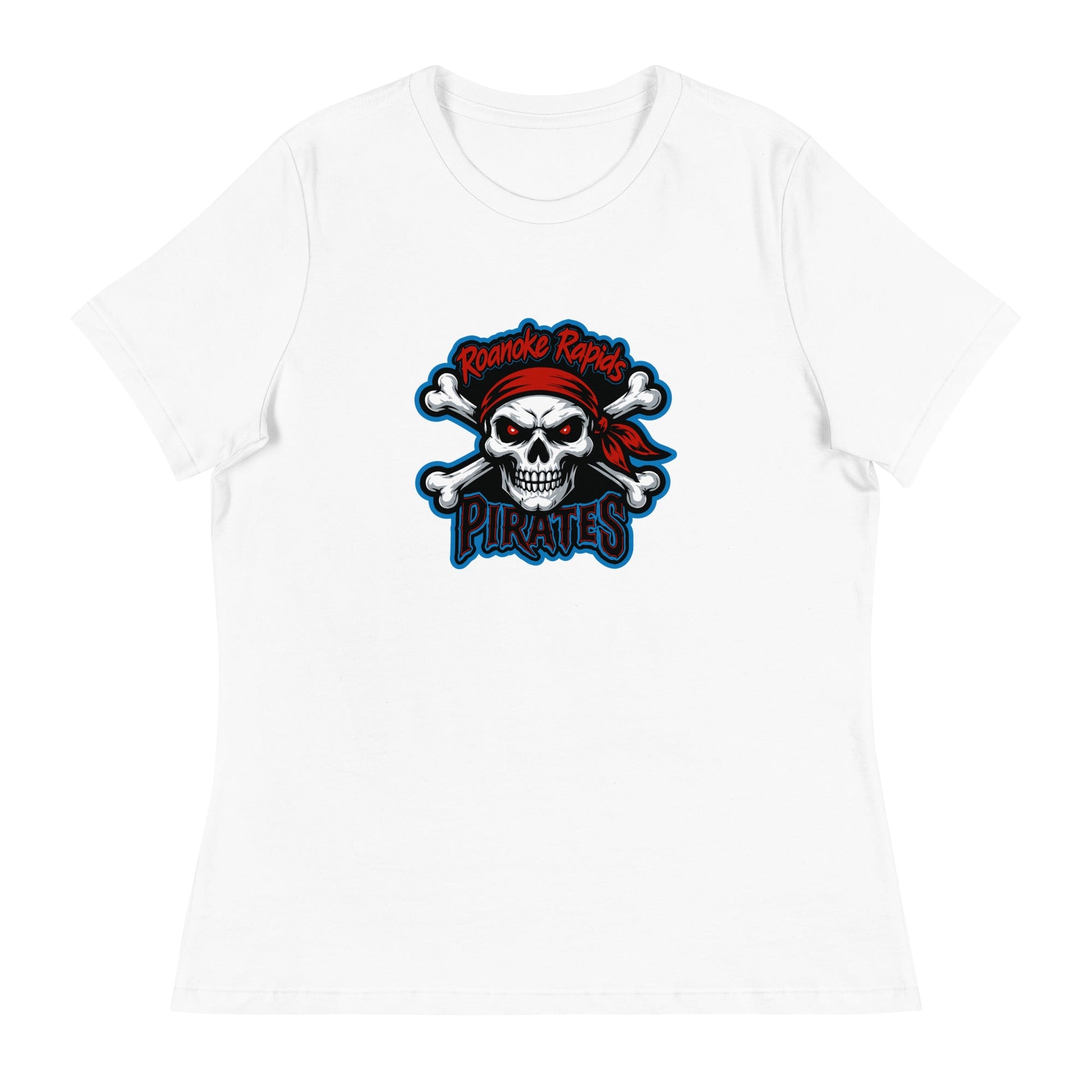 Performance | Women's Relaxed T Shirt | Roanoke Rapids Pirates | River Raiders Logo