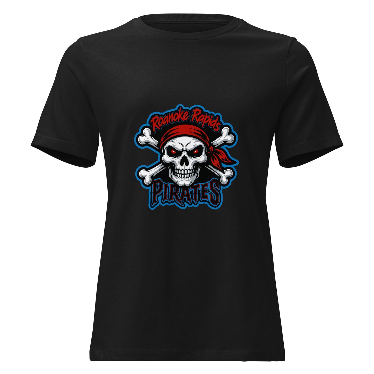 Performance | Women's Relaxed T Shirt | Roanoke Rapids Pirates | River Raiders Logo