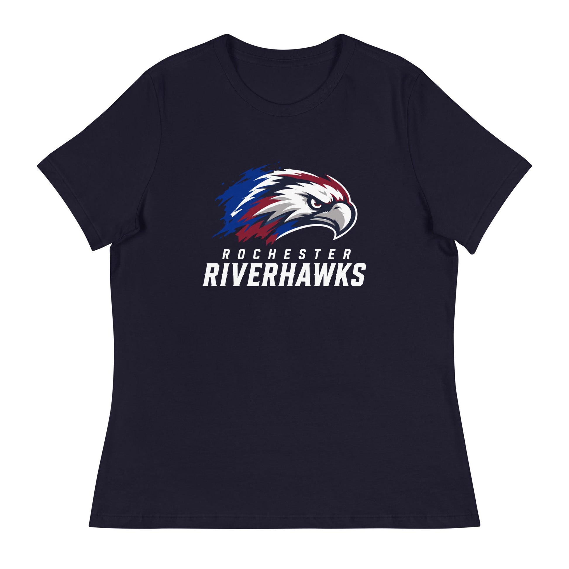 Performance | Women's Relaxed T Shirt | Rochester Riverhawks | Emblem Logo