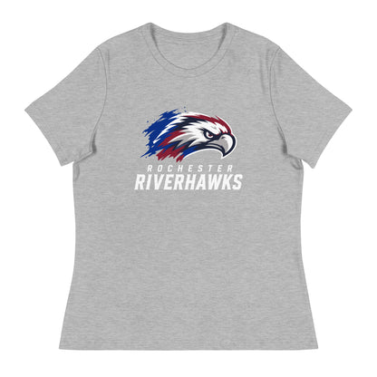 Performance | Women's Relaxed T Shirt | Rochester Riverhawks | Emblem Logo
