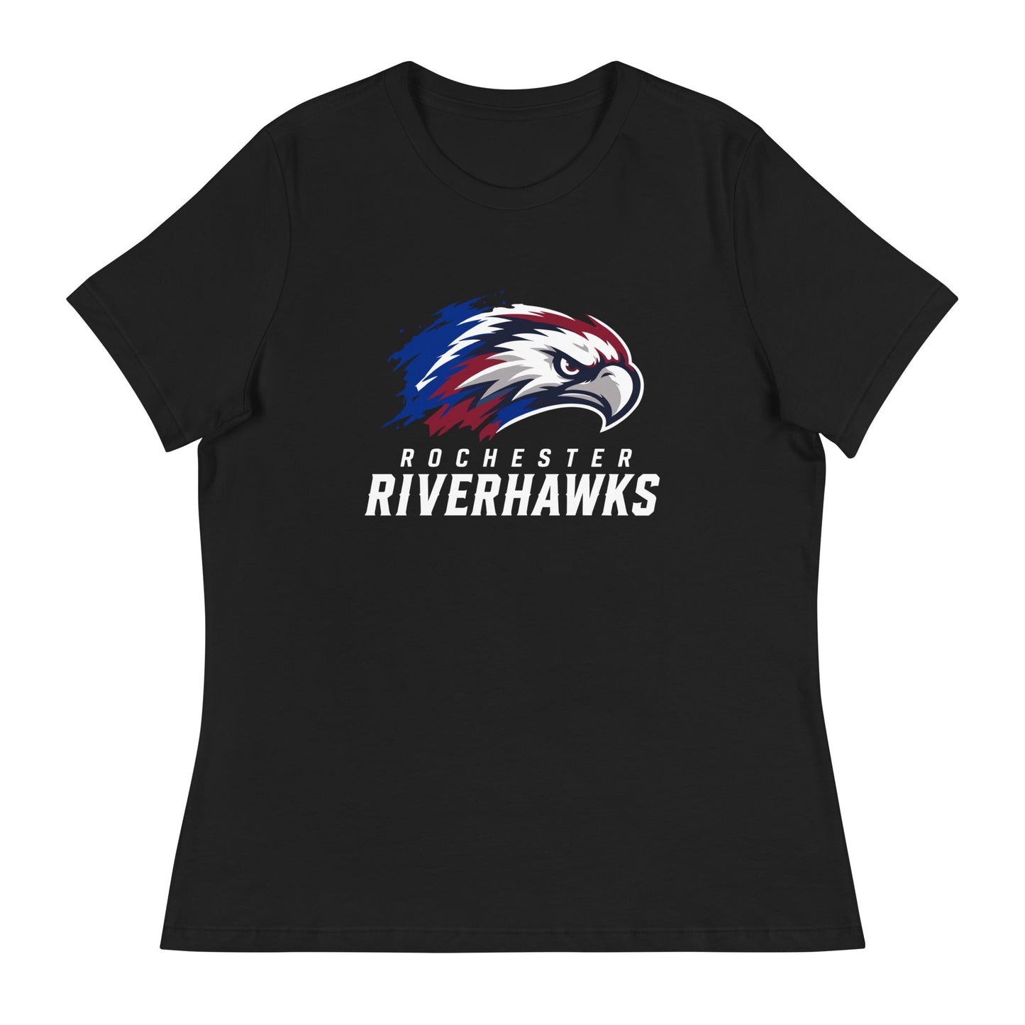 Performance | Women's Relaxed T Shirt | Rochester Riverhawks | Emblem Logo
