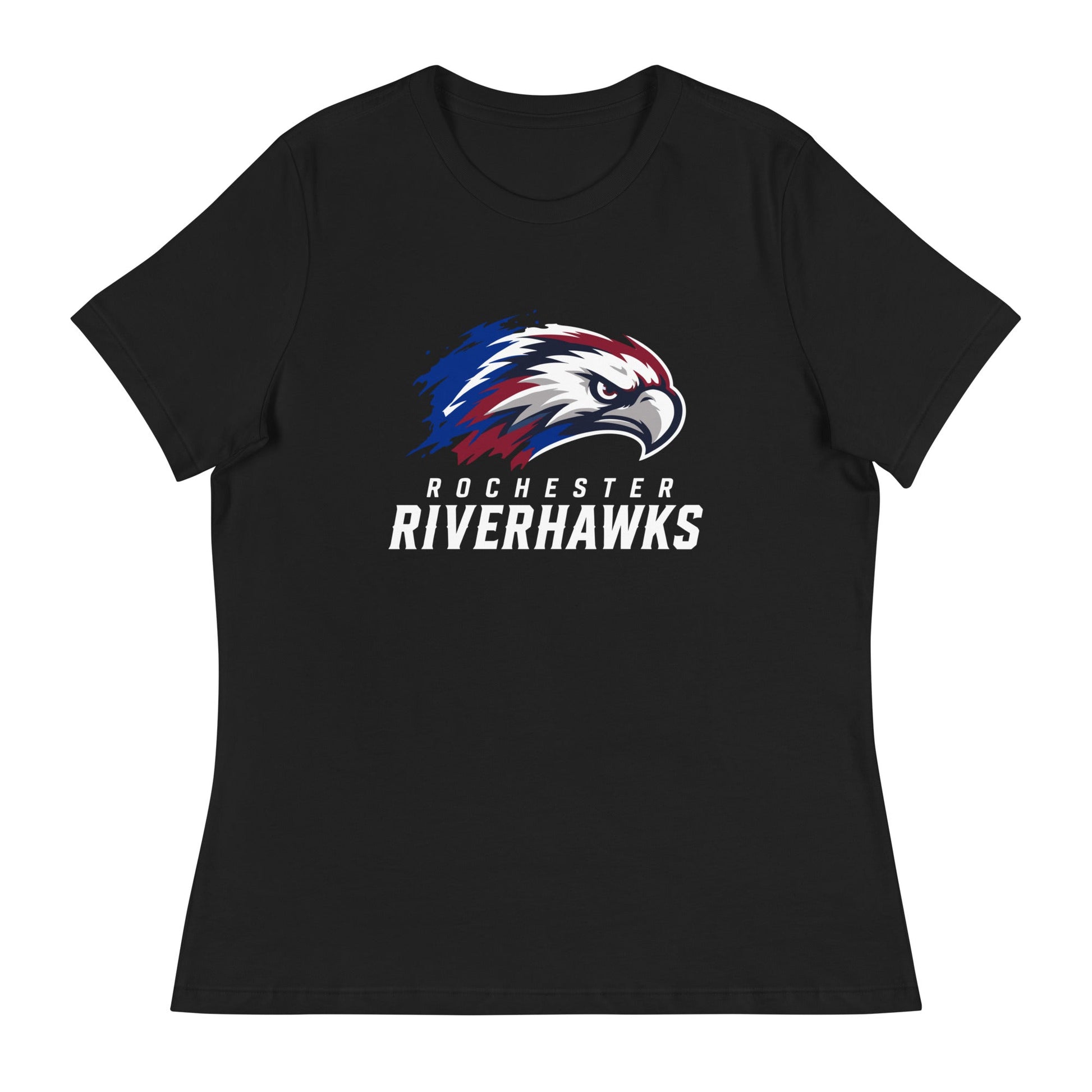 Performance | Women's Relaxed T Shirt | Rochester Riverhawks | Emblem Logo