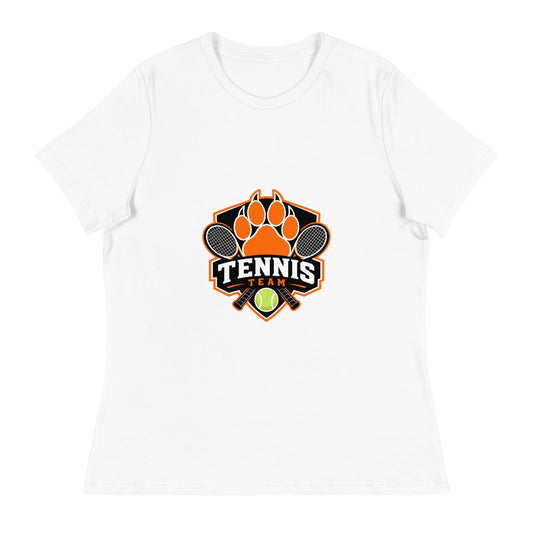 Performance | Women's Relaxed T Shirt | Rock Springs High School Tennis | Crest Logo
