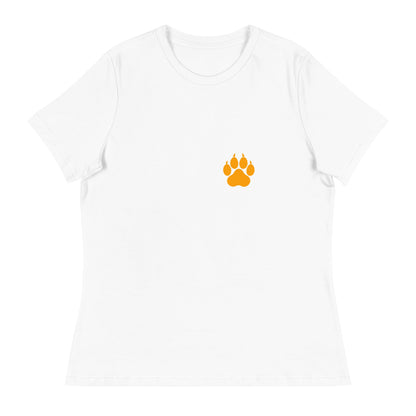 Performance | Women's Relaxed T Shirt | Rock Springs High School Tennis | Paw Logo