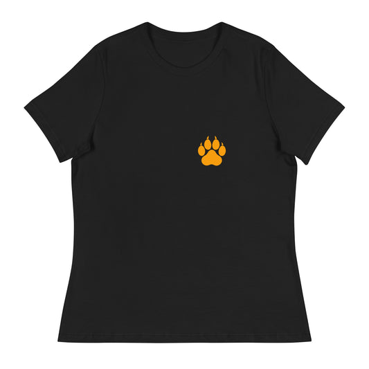Performance | Women's Relaxed T Shirt | Rock Springs High School Tennis | Paw Logo