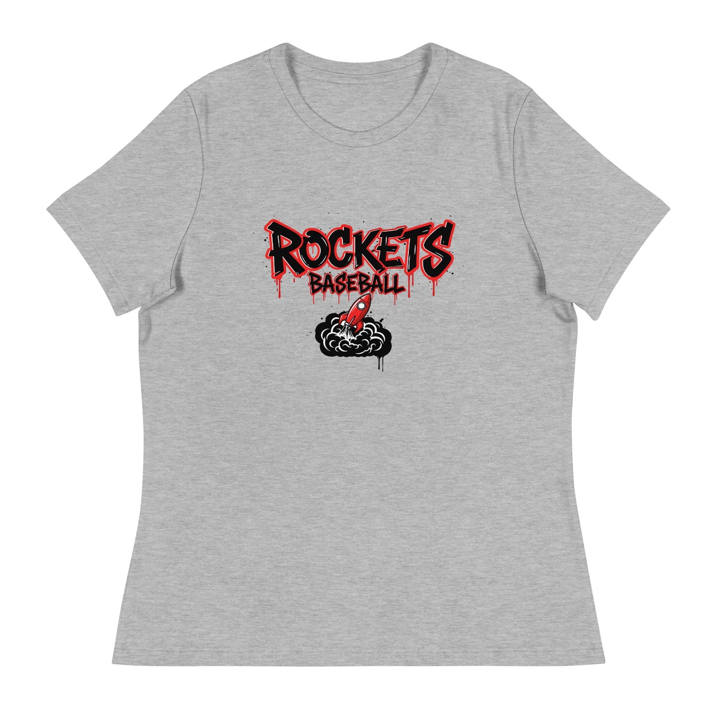 Performance | Women's Relaxed T Shirt | Rockets Baseball | Alt Logo 2