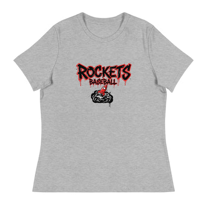 Performance | Women's Relaxed T Shirt | Rockets Baseball | Alt Logo 2