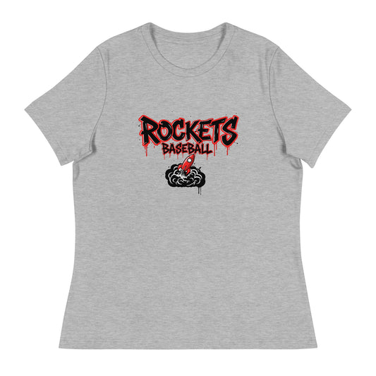 Performance | Women's Relaxed T Shirt | Rockets Baseball | Alt Logo 2
