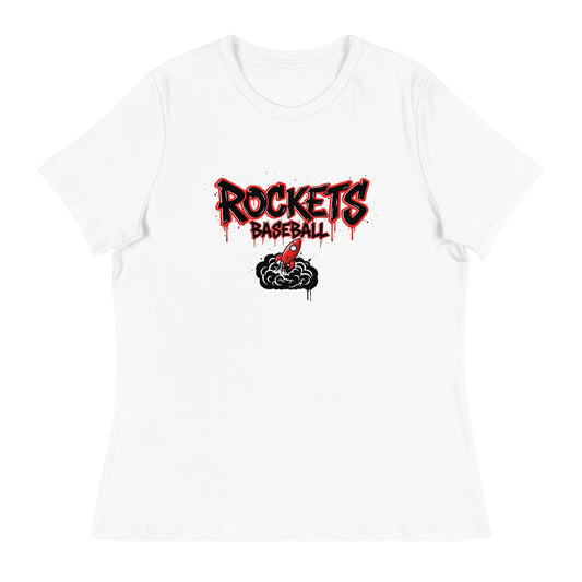 Performance | Women's Relaxed T Shirt | Rockets Baseball | Alt Logo 2
