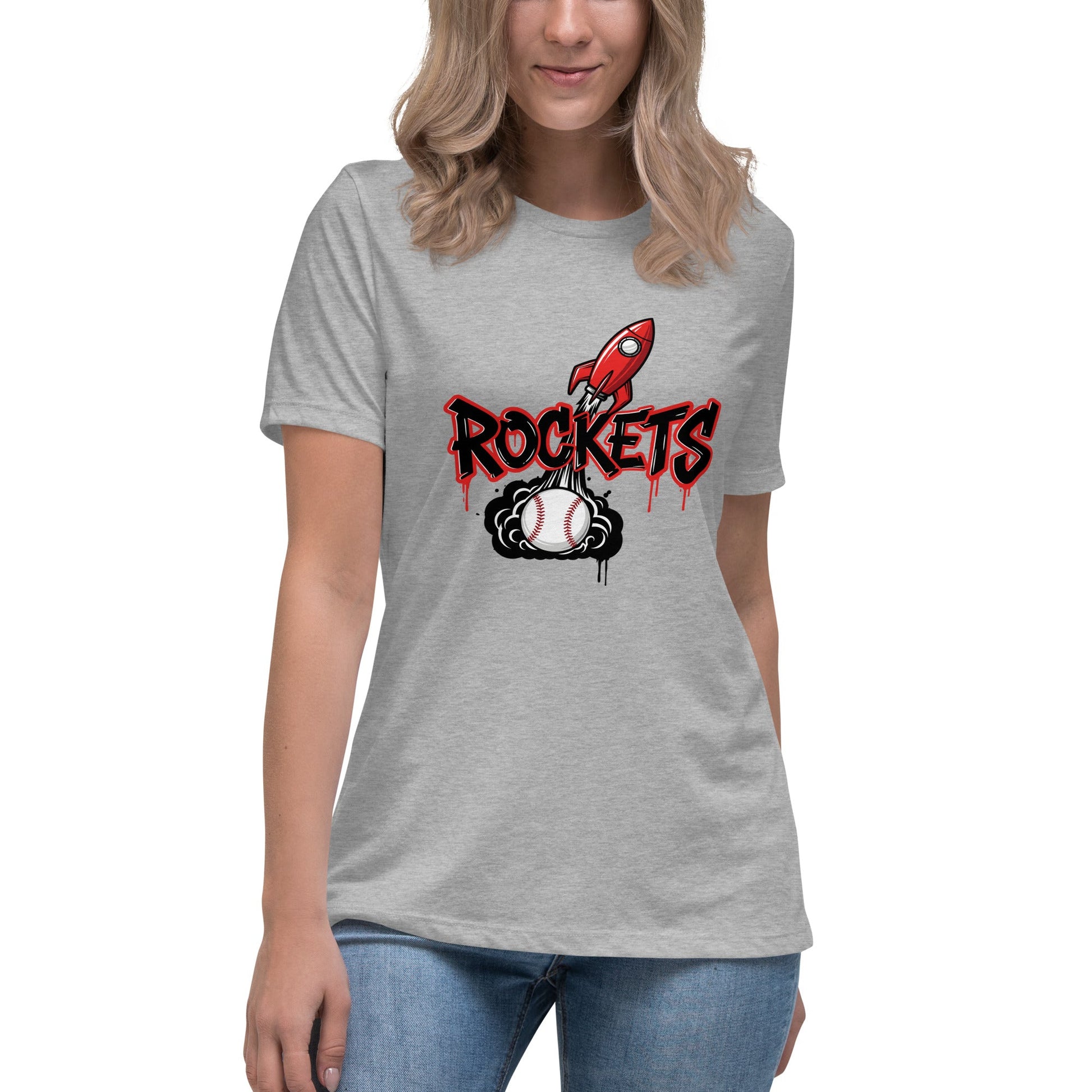 Performance | Women's Relaxed T Shirt | Rockets Baseball | Alt Logo